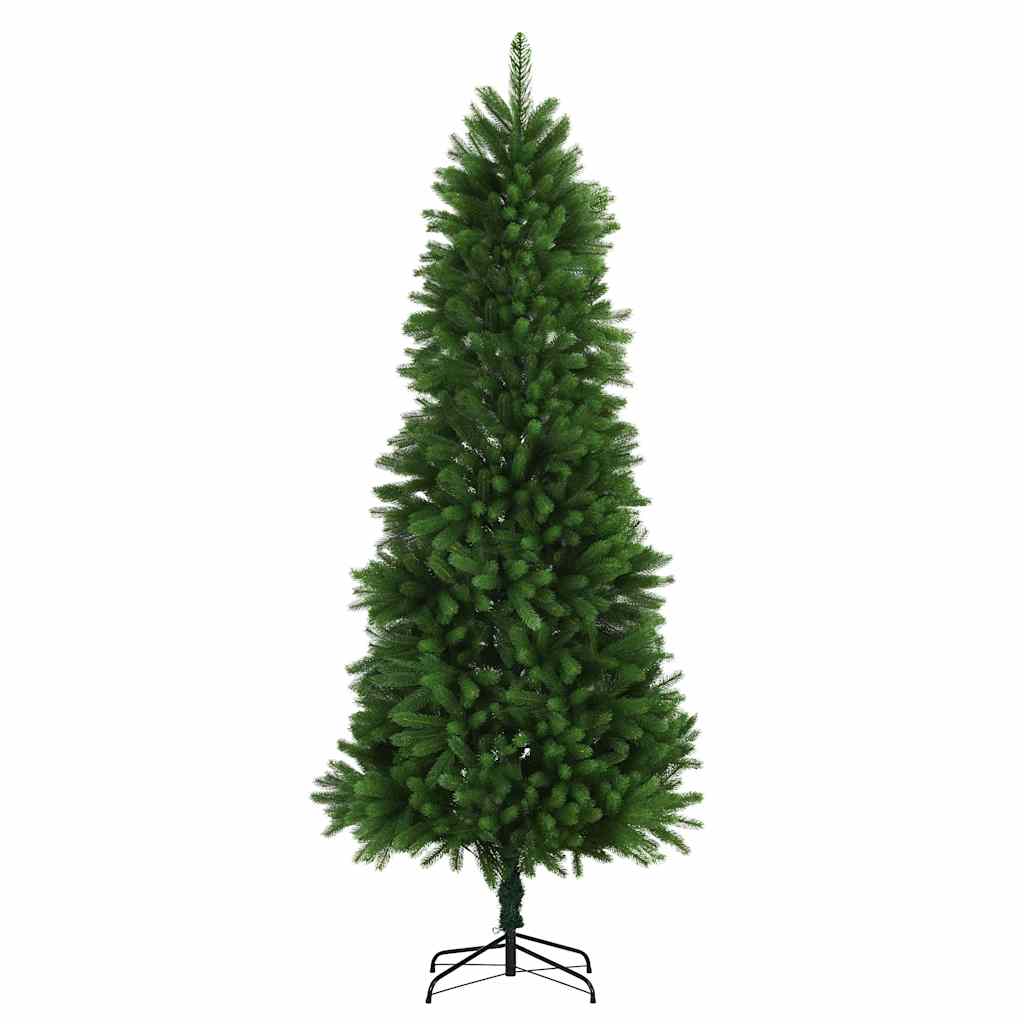 kunstigt juletræ med naturtro nåle 240 cm grøn