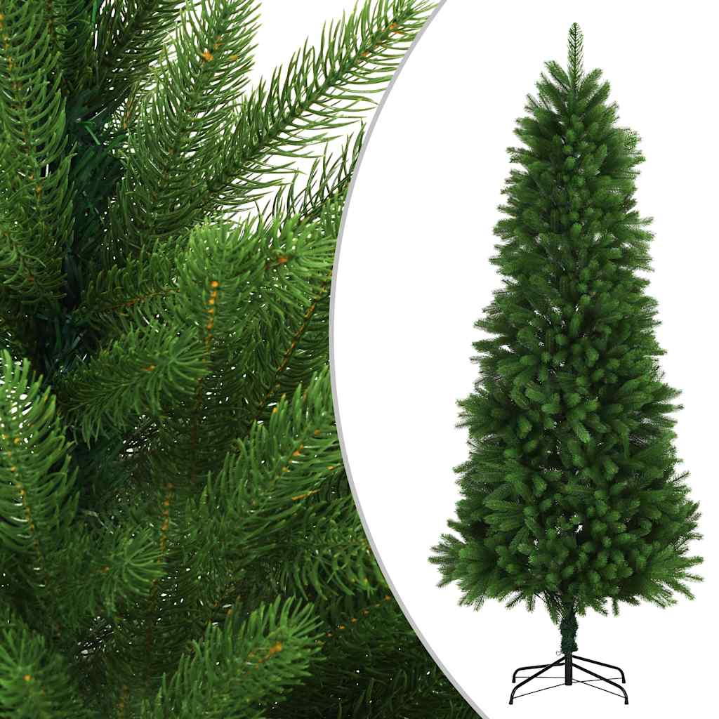 kunstigt juletræ med naturtro nåle 240 cm grøn
