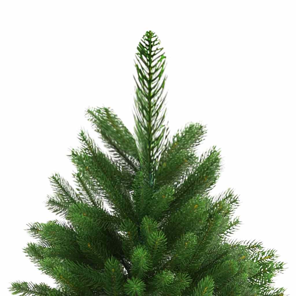 kunstigt juletræ med naturtro nåle 240 cm grøn