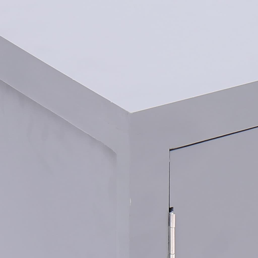 sengebord 38 x 28 x 52 cm kejsertræ grå
