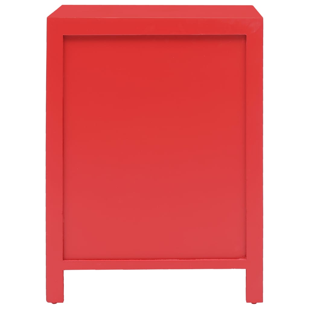 sengebord 38 x 28 x 52 cm kejsertræ rød