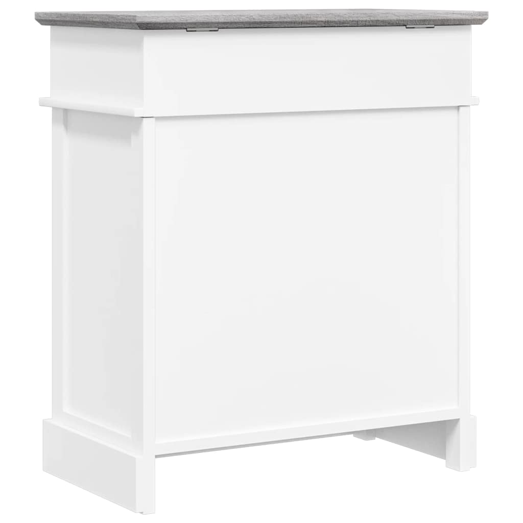 skoskab 50 x 28 x 58 cm kejsertræ grå