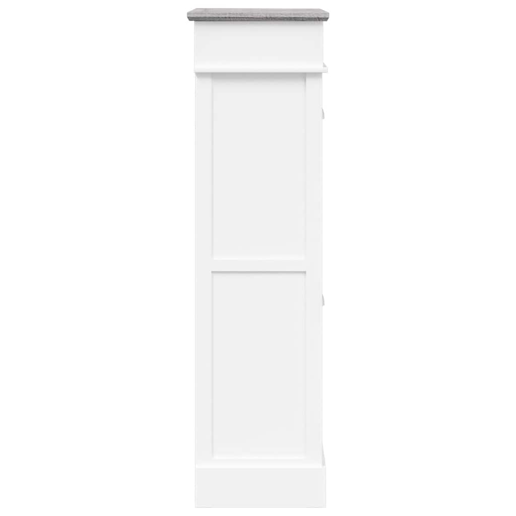 skoskab 50 x 28 x 98 cm kejsertræ grå