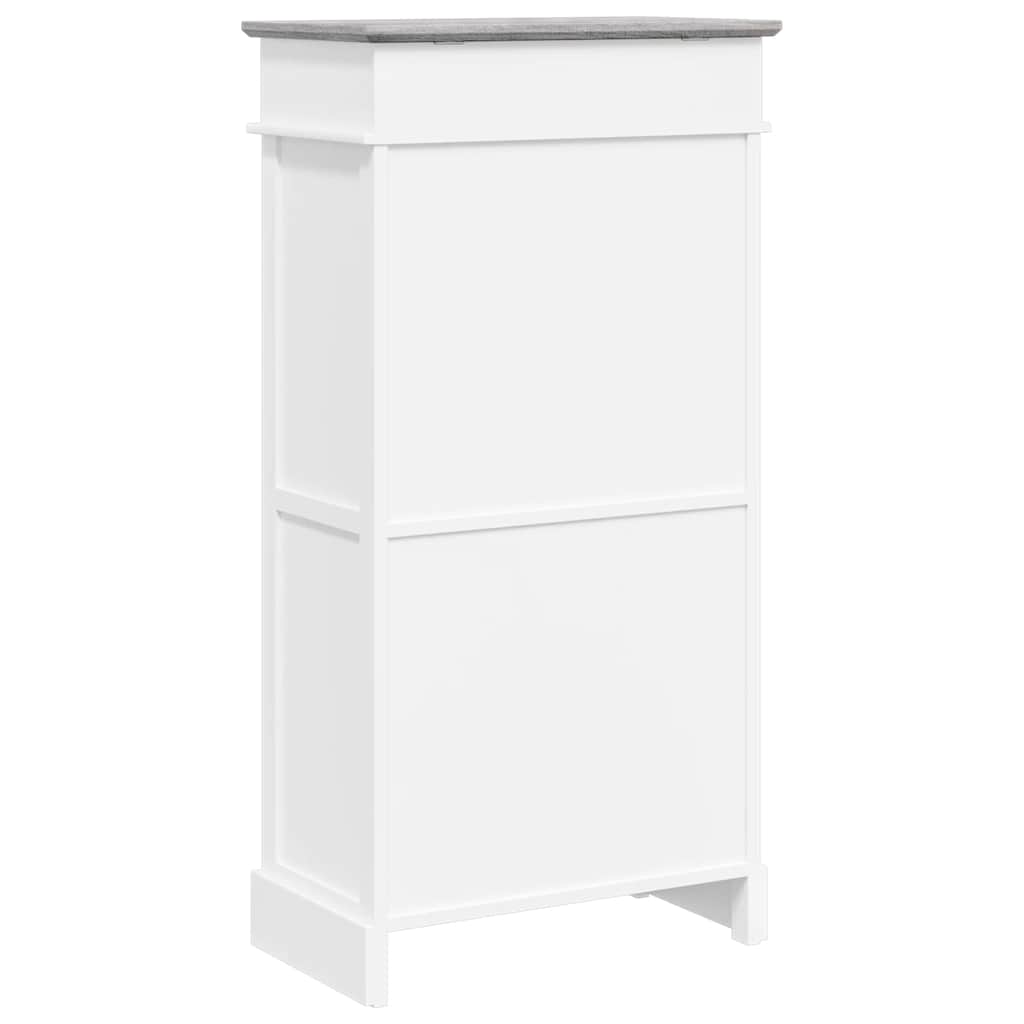 skoskab 50 x 28 x 98 cm kejsertræ grå