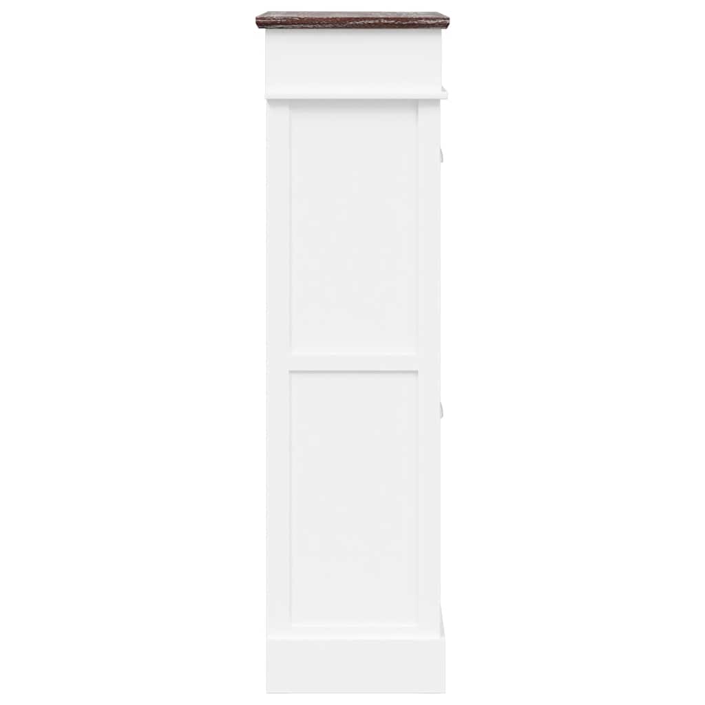 skoskab 50 x 28 x 98 cm kejsertræ brun