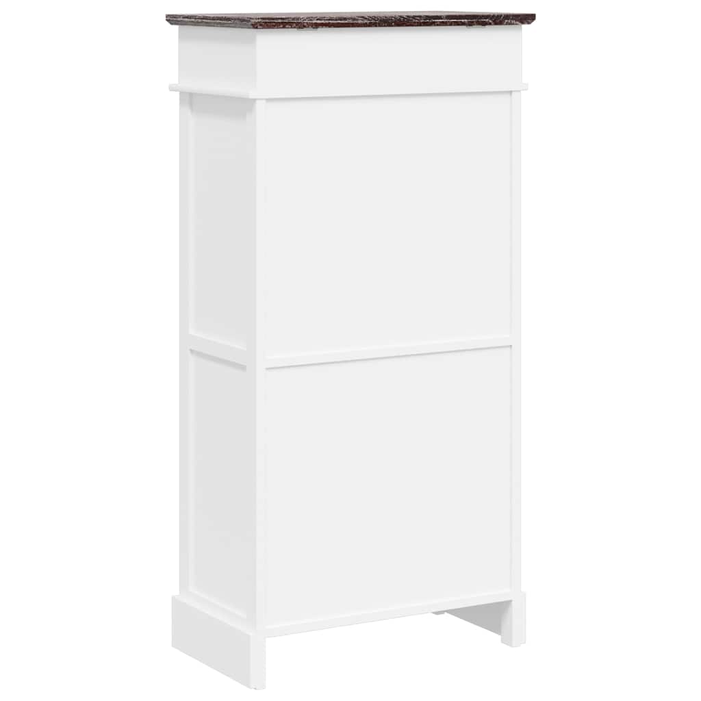 skoskab 50 x 28 x 98 cm kejsertræ brun
