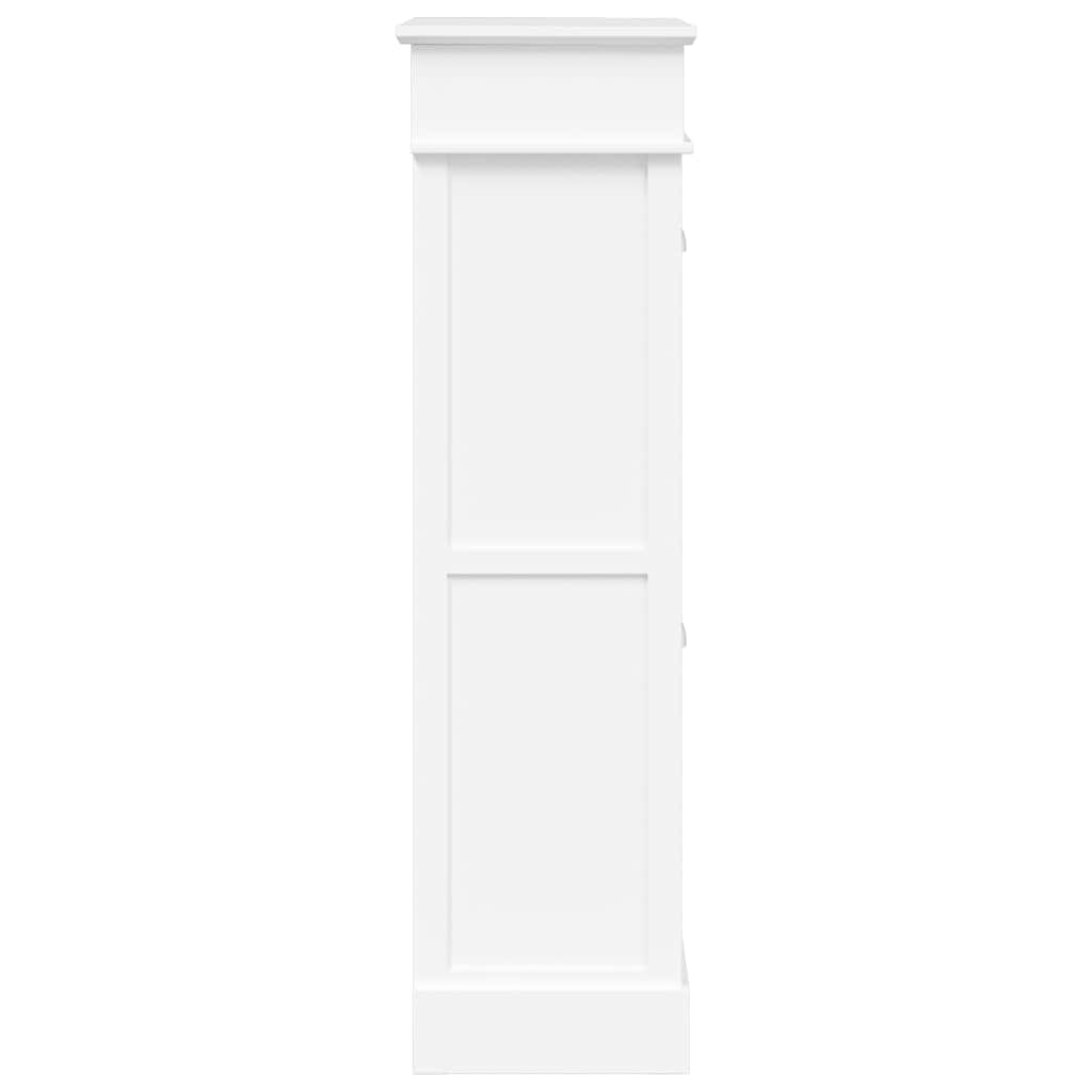 skoskab 50 x 28 x 98 cm kejsertræ hvid