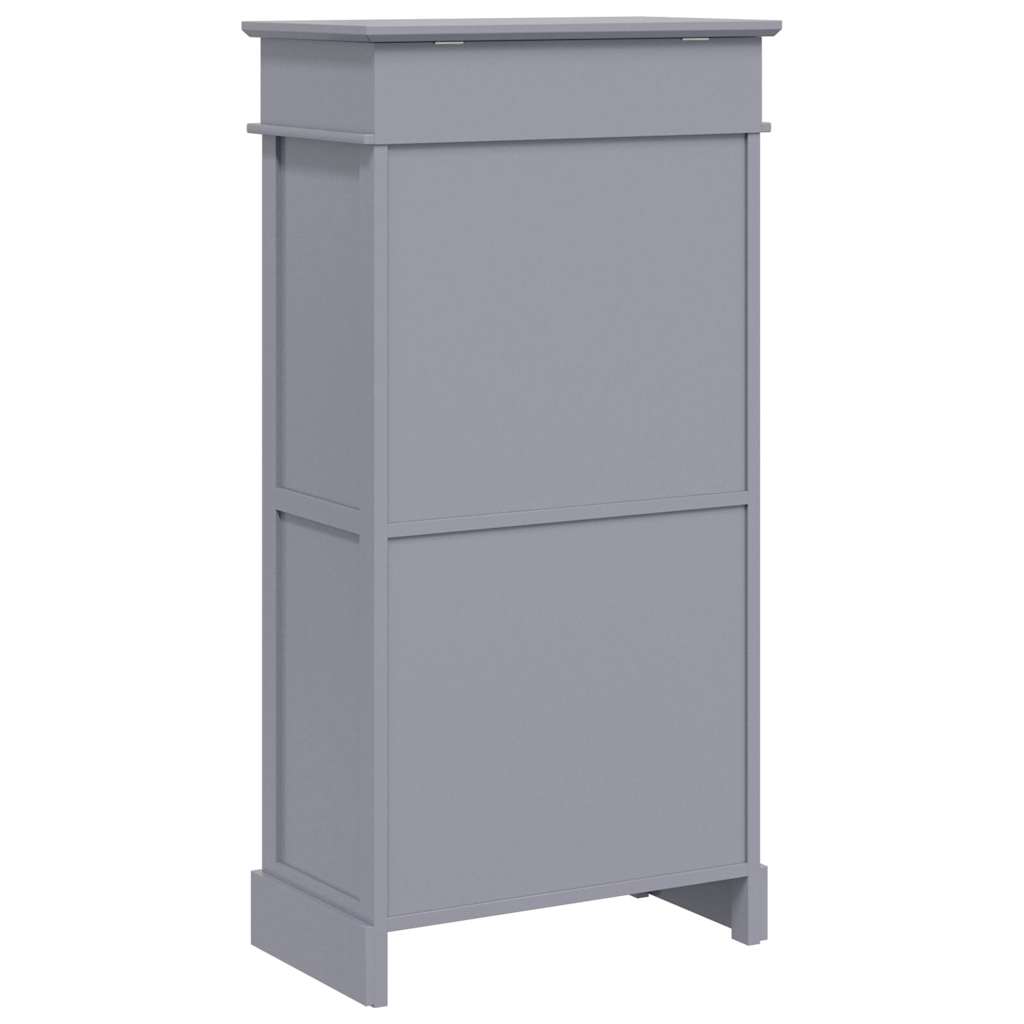 skoskab 50 x 28 x 98 cm kejsertræ grå