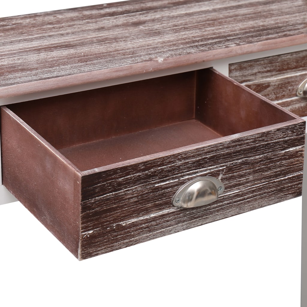 konsolbord 90 x 30 x 77 cm  træ brun