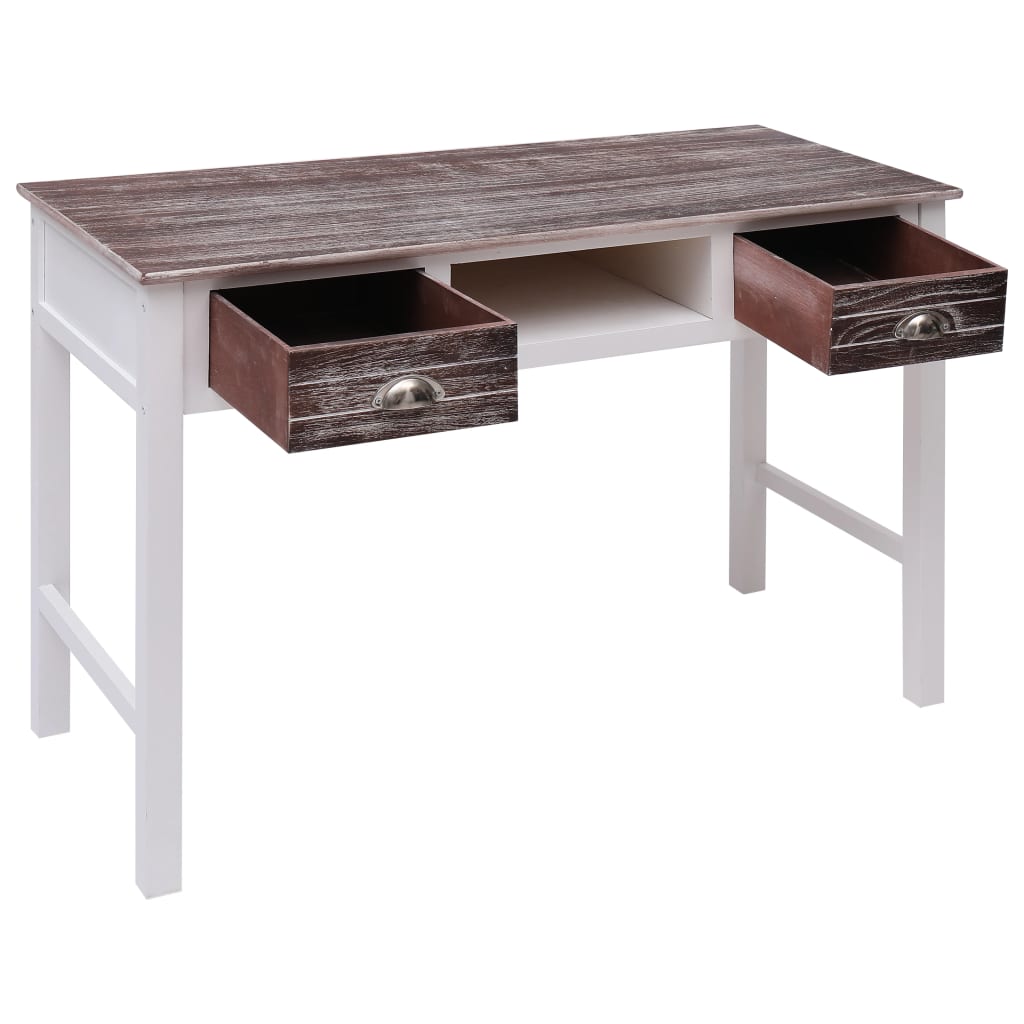 skrivebord 110 x 45 x 76 cm træ brun