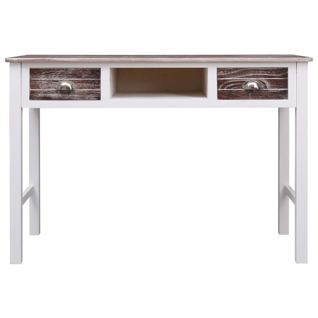 skrivebord 110 x 45 x 76 cm træ brun