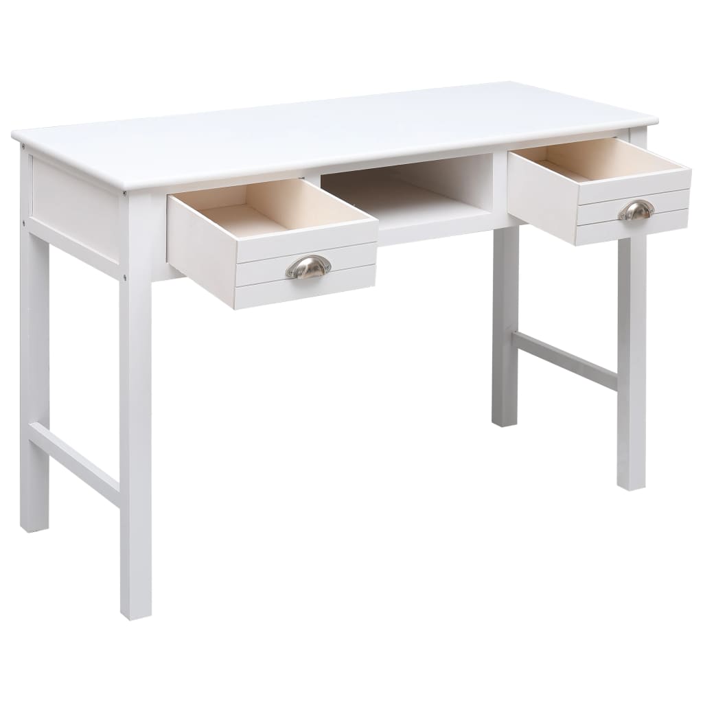 skrivebord 110 x 45 x 76 cm træ hvid