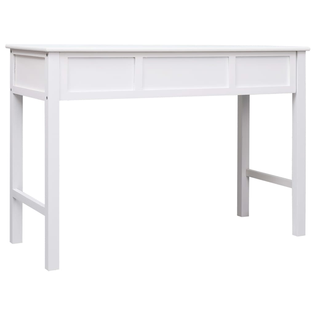 skrivebord 110 x 45 x 76 cm træ hvid