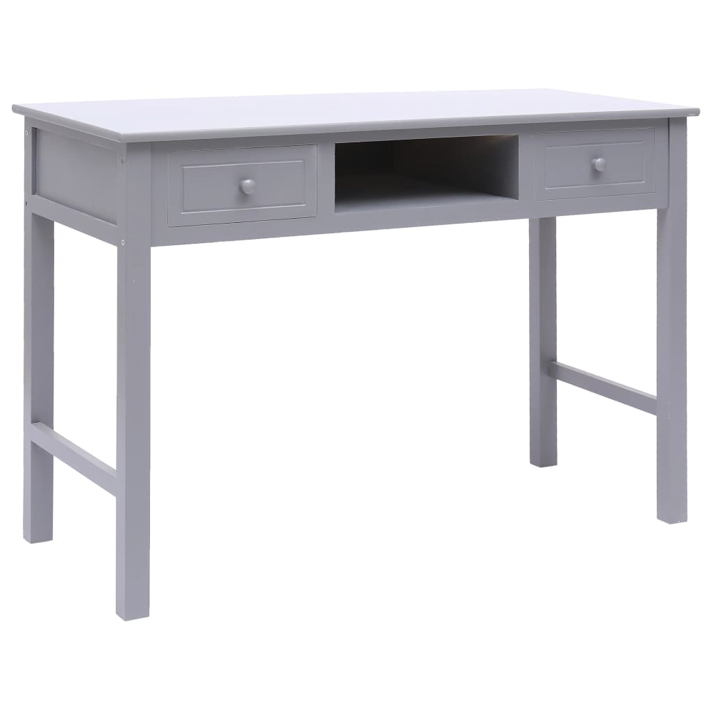 skrivebord 110 x 45 x 76 cm træ grå