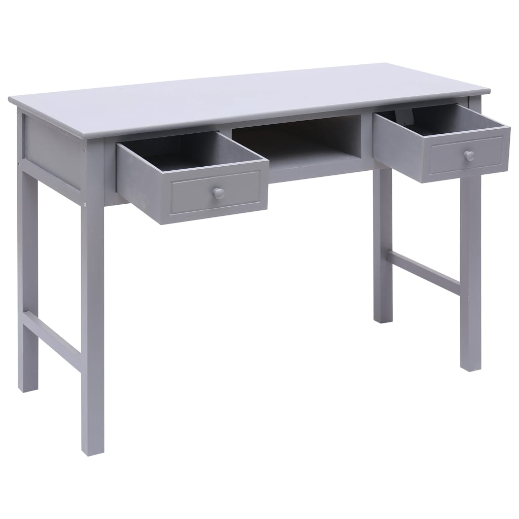 skrivebord 110 x 45 x 76 cm træ grå