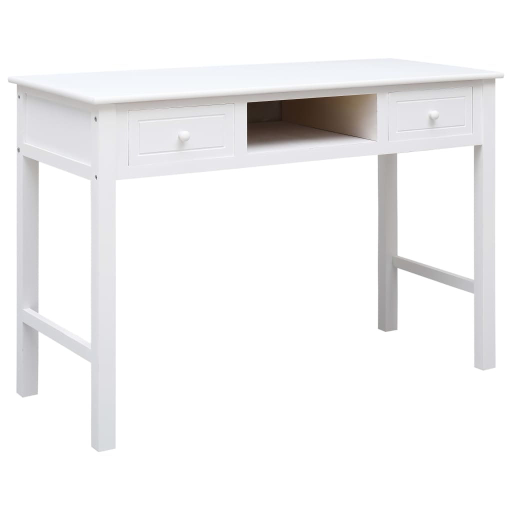 skrivebord 110 x 45 x 76 cm træ hvid