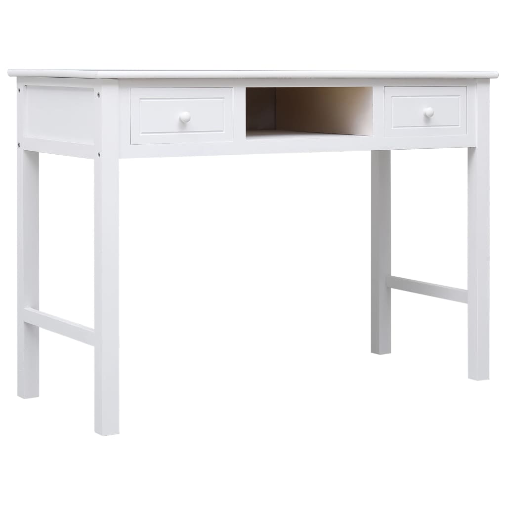 skrivebord 110 x 45 x 76 cm træ hvid