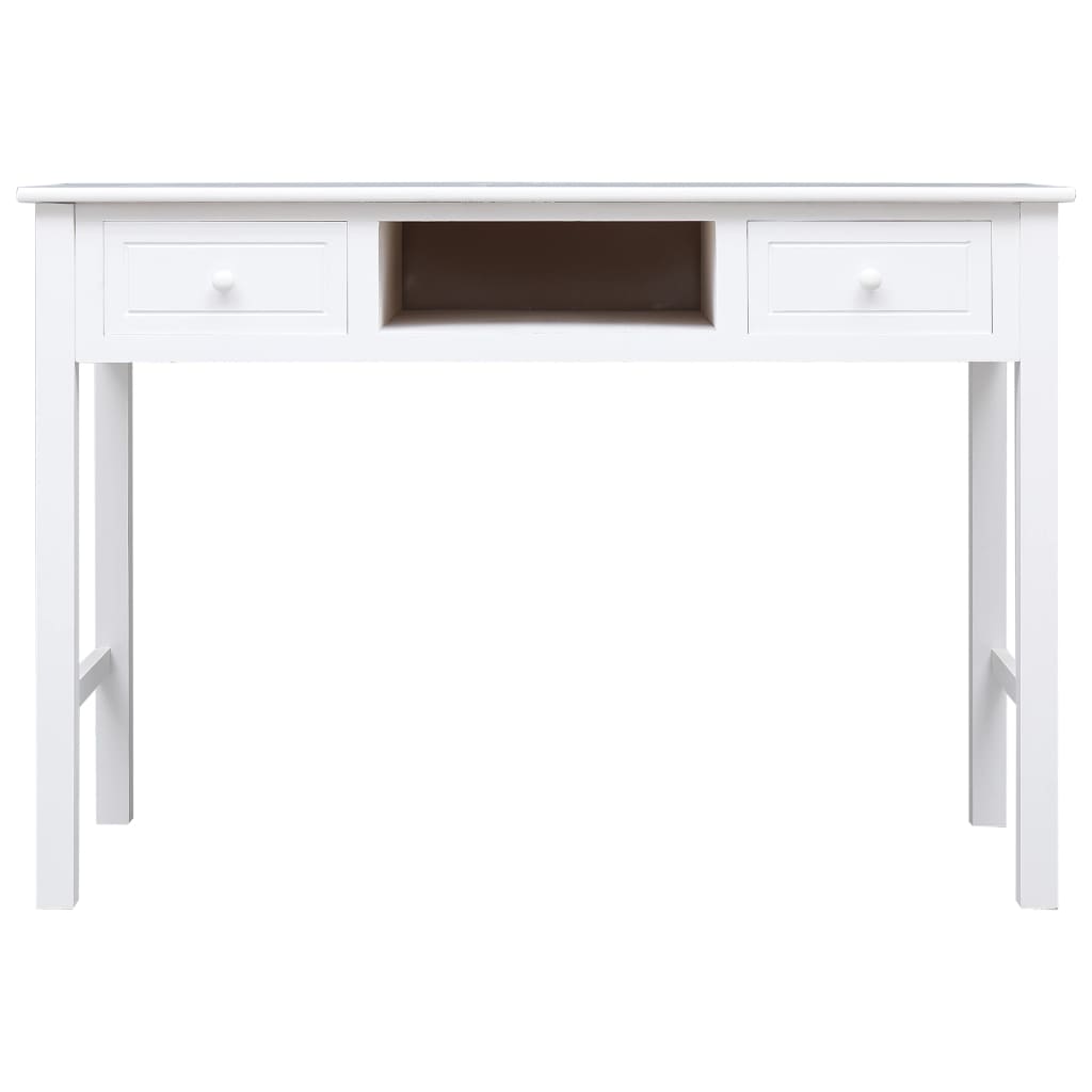 skrivebord 110 x 45 x 76 cm træ hvid