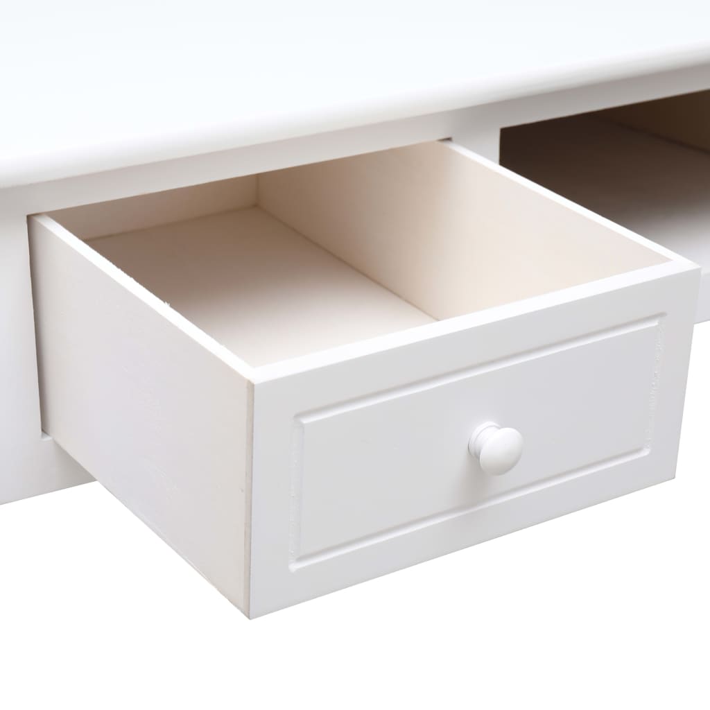 skrivebord 110 x 45 x 76 cm træ hvid
