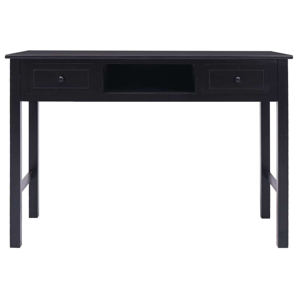skrivebord 110 x 45 x 76 cm træ sort