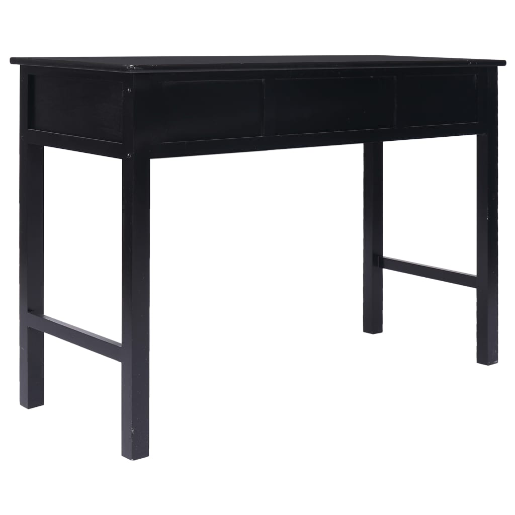 skrivebord 110 x 45 x 76 cm træ sort