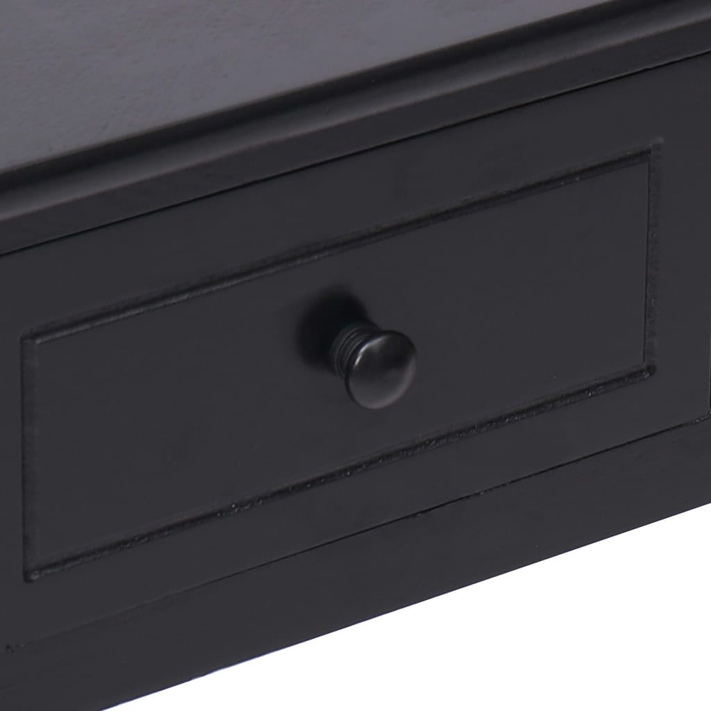 skrivebord 110 x 45 x 76 cm træ sort