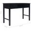 skrivebord 110 x 45 x 76 cm træ sort