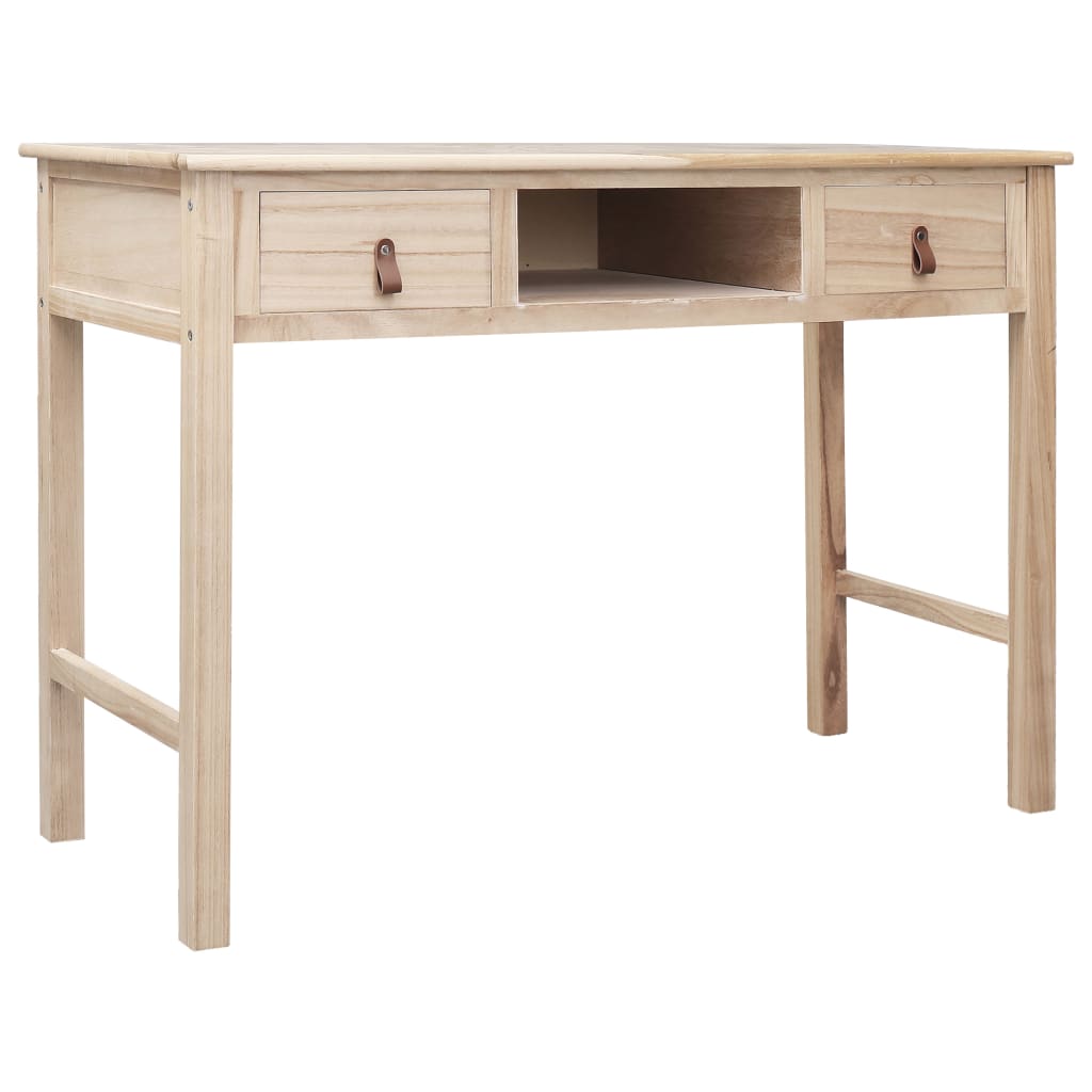 skrivebord 110 x 45 x 76 cm træ naturfarvet