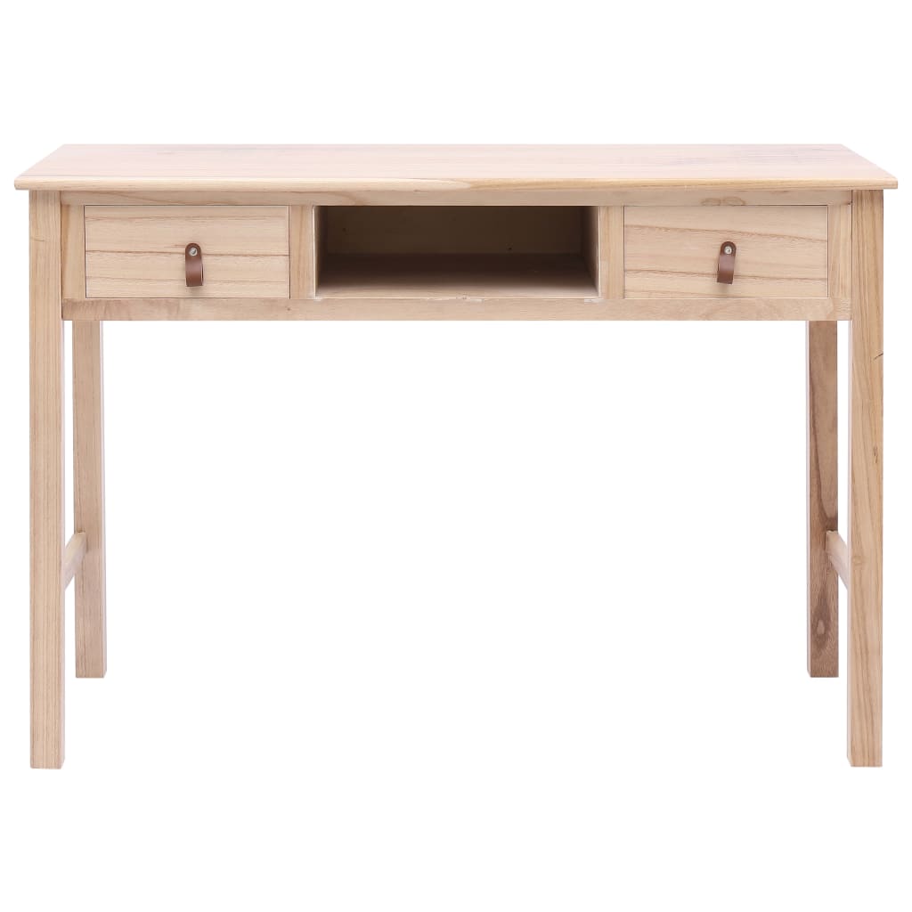 skrivebord 110 x 45 x 76 cm træ naturfarvet