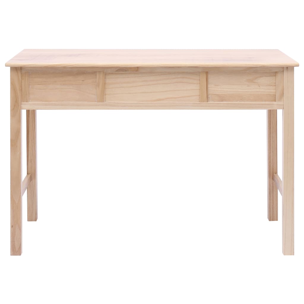 skrivebord 110 x 45 x 76 cm træ naturfarvet