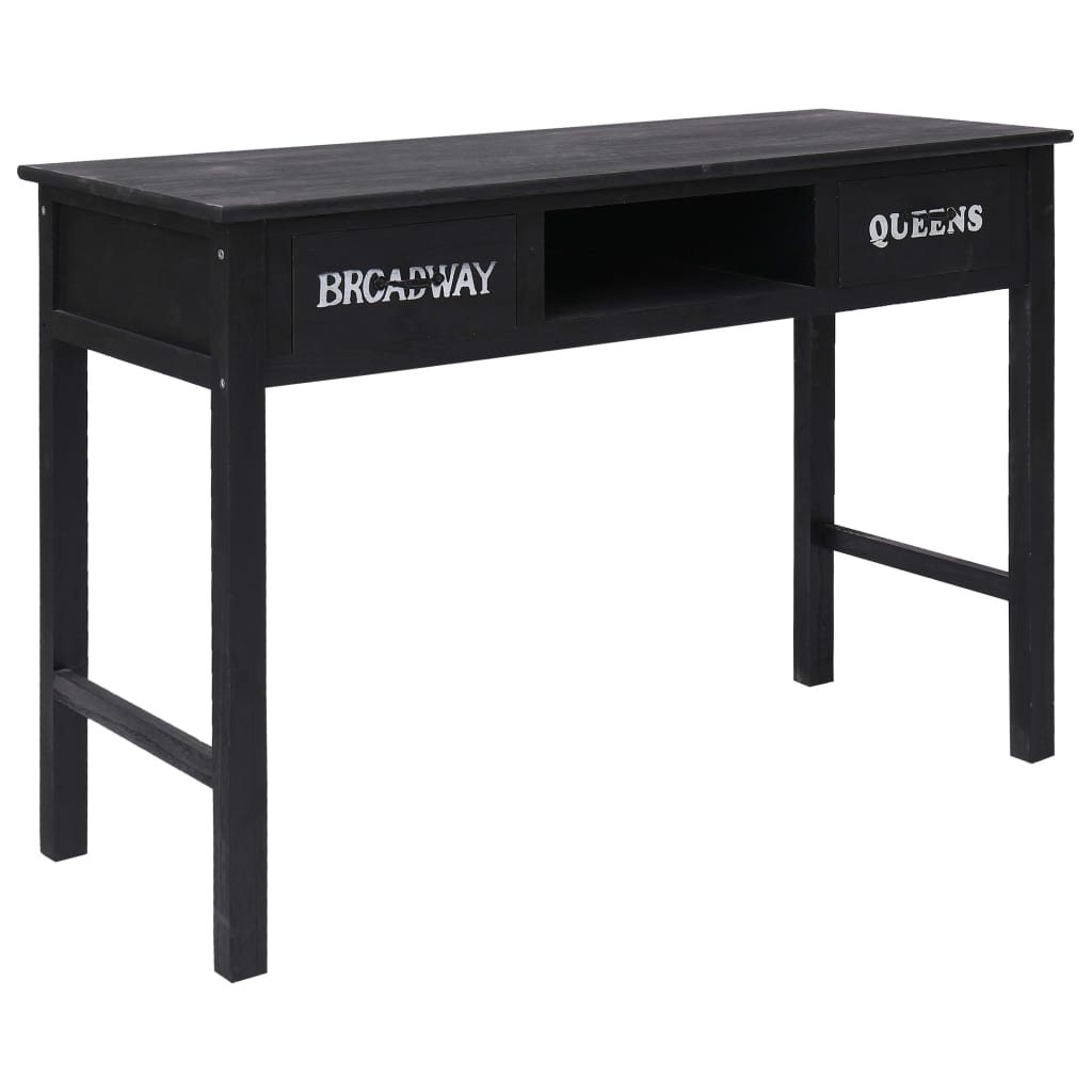 konsolbord 110 x 45 x 76 cm træ sort