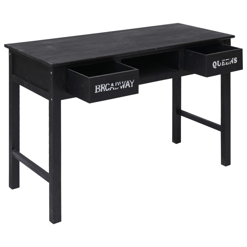konsolbord 110 x 45 x 76 cm træ sort