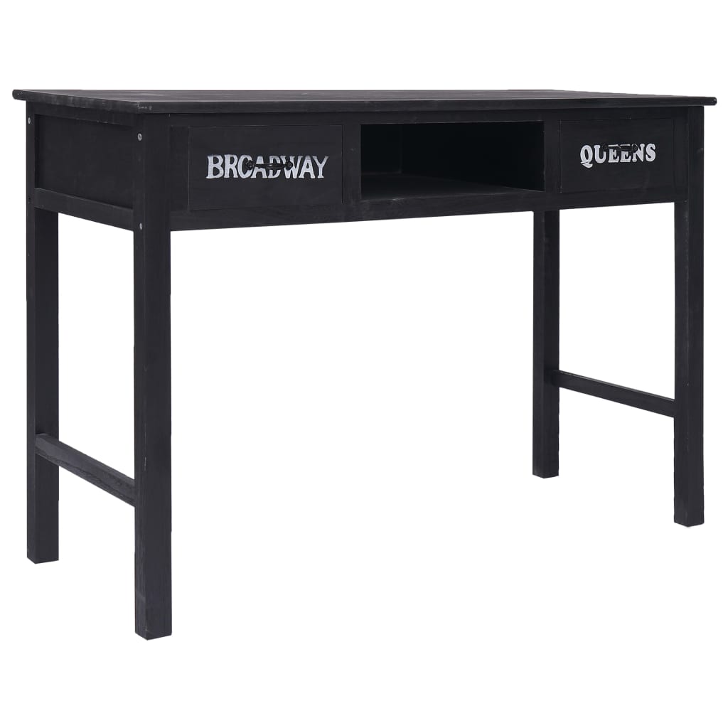 konsolbord 110 x 45 x 76 cm træ sort