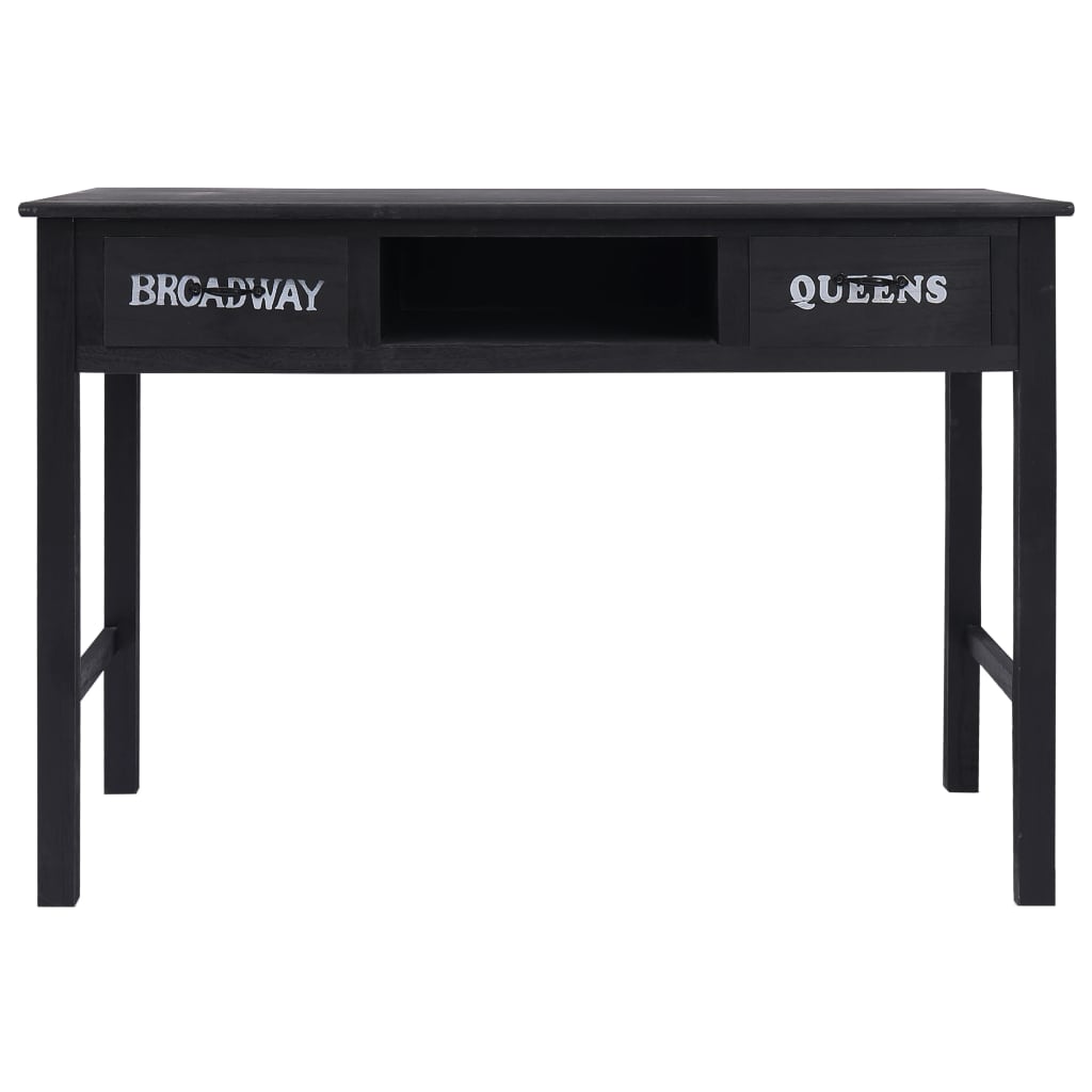 konsolbord 110 x 45 x 76 cm træ sort