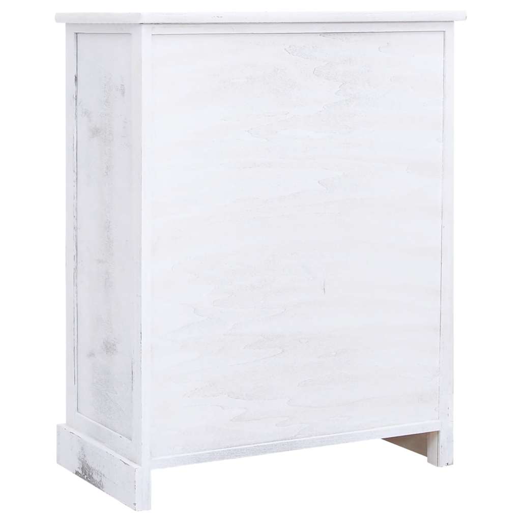 kommode 60x30x75 cm træ hvid