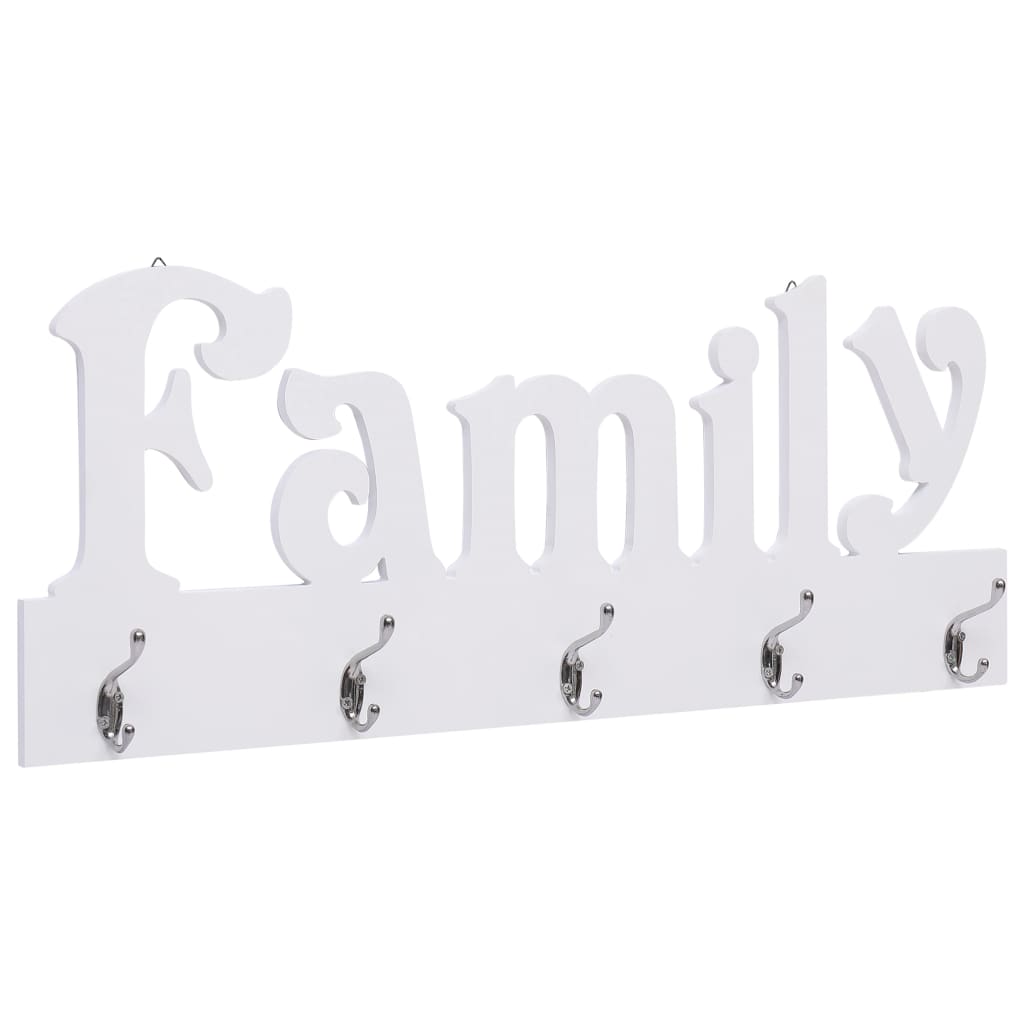 vægophængt knagerække FAMILY 74 x 29,5 cm