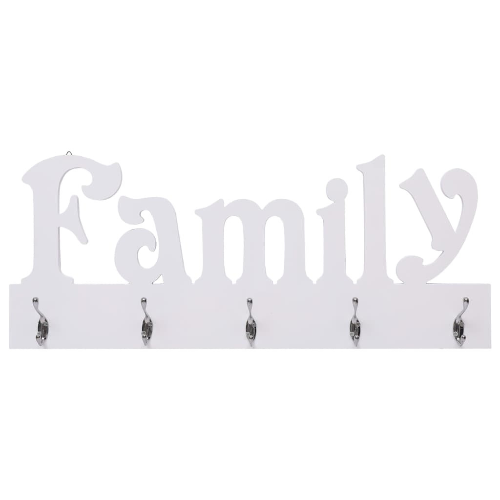 vægophængt knagerække FAMILY 74 x 29,5 cm