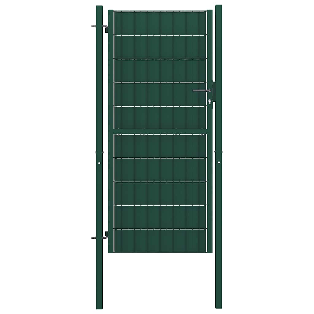 hegnslåge PVC og stål 100x204 cm grøn