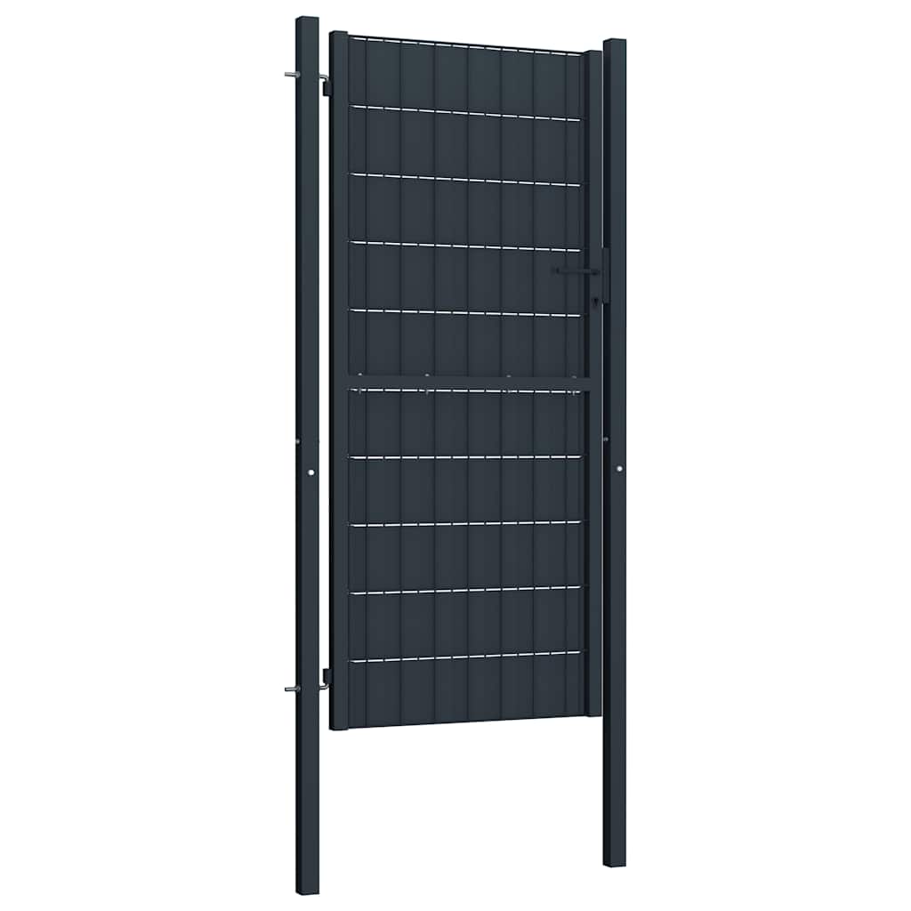 hegnslåge PVC og stål 100x164 cm antracitgrå
