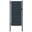 hegnslåge PVC og stål 100x204 cm antracitgrå