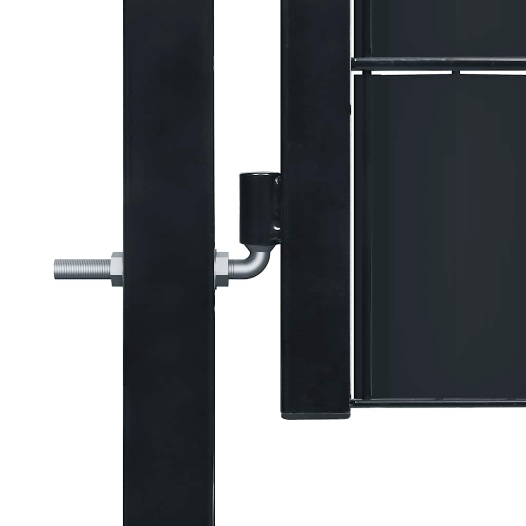 hegnslåge PVC og stål 100x204 cm antracitgrå