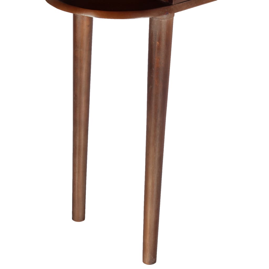 konsolbord 110x35x76 cm massivt akacietræ