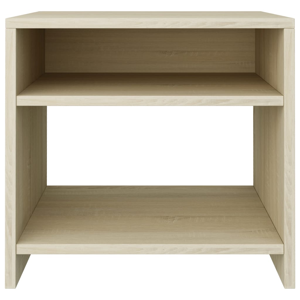 sengebord 40x30x40 cm konstrueret træ Sonoma-eg