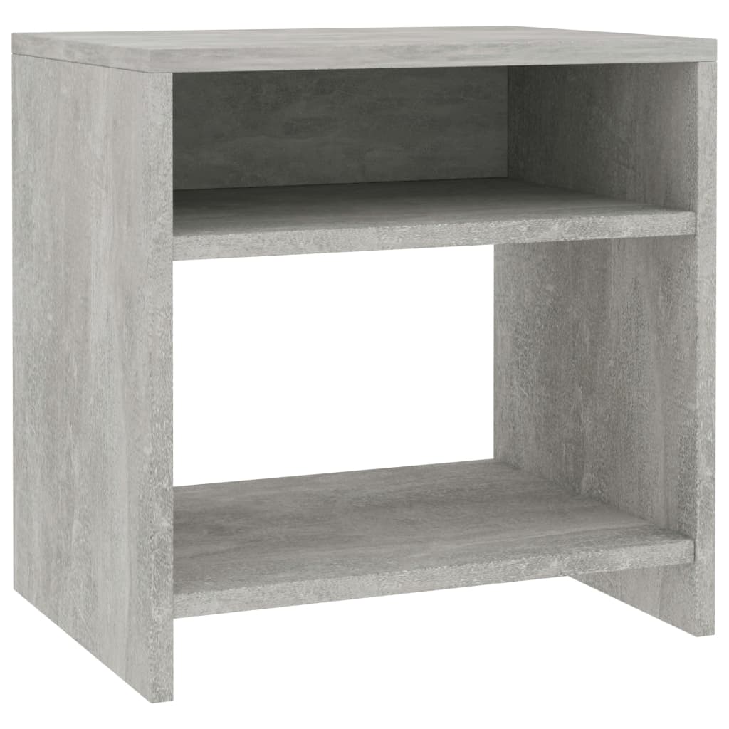sengebord 40x30x40 cm konstrueret træ Betongrå