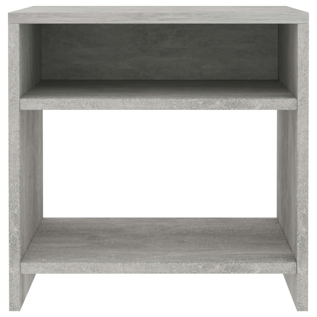 sengebord 40x30x40 cm konstrueret træ Betongrå