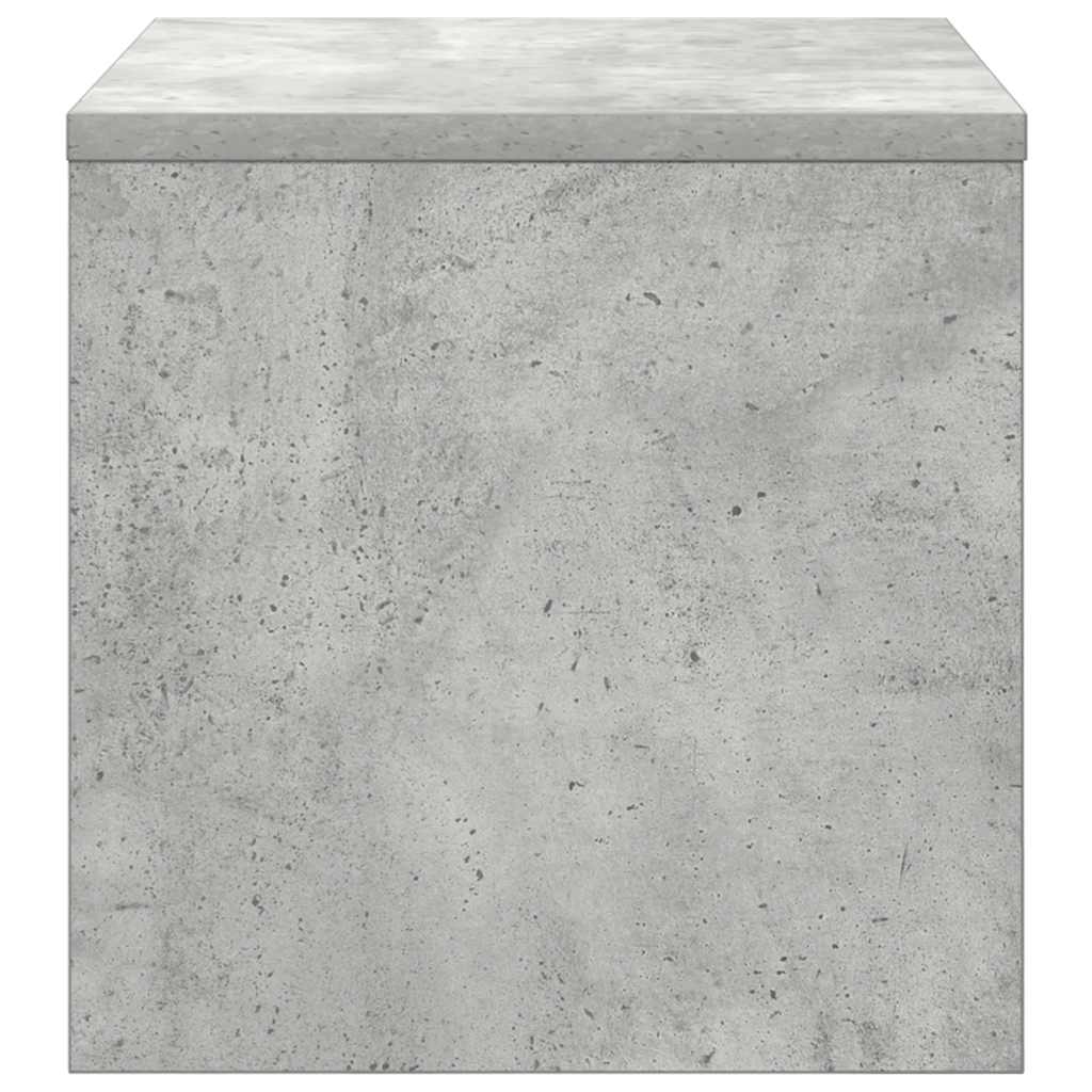 sengebord 40x30x30 cm konstrueret træ Betongrå