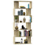 bogreol/rumdeler 80x24x192 cm konstrueret træ sonoma-eg