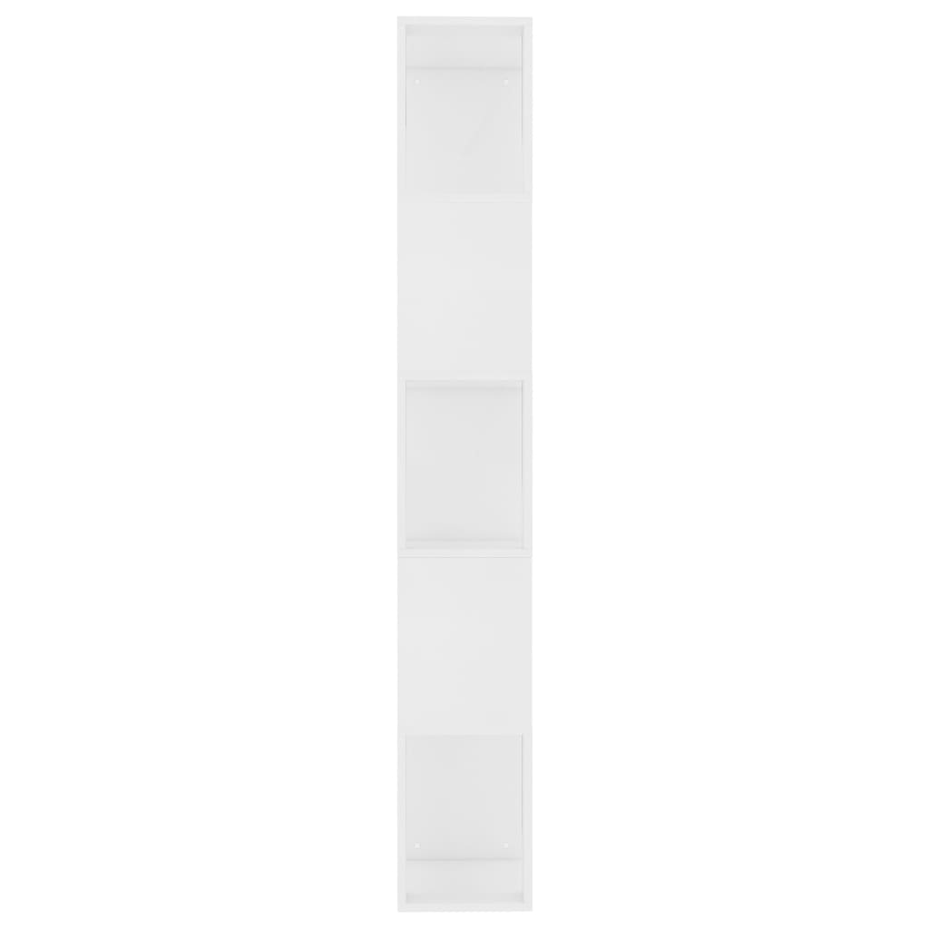 bogreol/rumdeler 45x24x159 cm konstrueret træ hvid