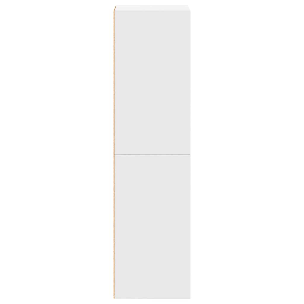 bogreol/tv-bord 36x30x114 cm konstrueret træ hvid