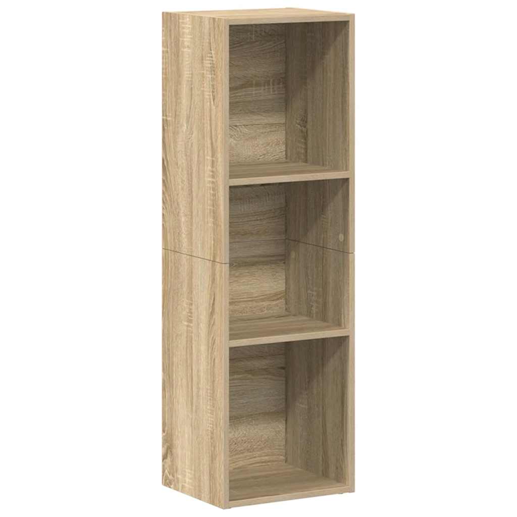 bogreol/tv-bord 36x30x114 cm konstrueret træ Sonoma-eg